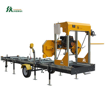 36 pouces électrique diesel essence scierie machine de coupe de bois avec remorque
