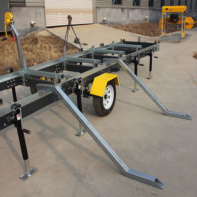 36 pouces électrique diesel essence scierie machine de coupe de bois avec remorque