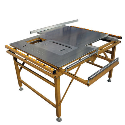 Facile à utiliser machine à cisailles de table coulissante pour la coupe de panneaux portables