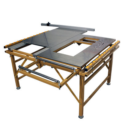 Facile à utiliser machine à cisailles de table coulissante pour la coupe de panneaux portables