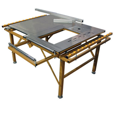 Facile à utiliser machine à cisailles de table coulissante pour la coupe de panneaux portables