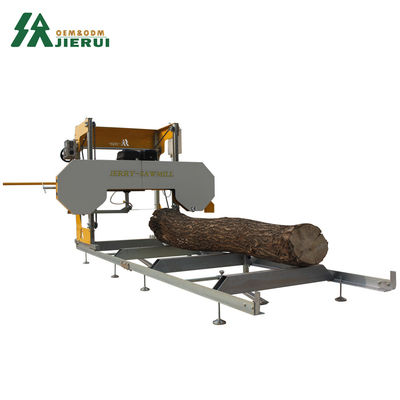 Travail du bois JIERUI Portable hydraulique automatique scierie électrique machine de coupe de bois