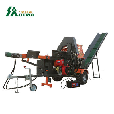 18 HP Splitter de bois à essence et déchiqueteuse pour couper les branches de bois