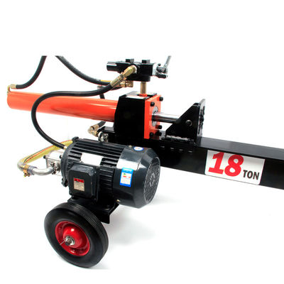 Coupe-bois à troncs enroulés avec élévateur de troncs horizontal et coupe-bois