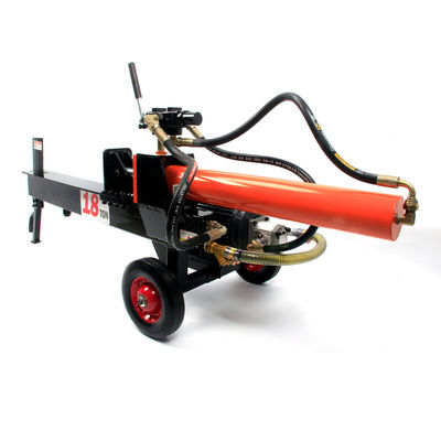 Coupe-bois à troncs enroulés avec élévateur de troncs horizontal et coupe-bois