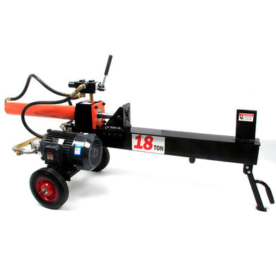 Coupe-bois à troncs enroulés avec élévateur de troncs horizontal et coupe-bois