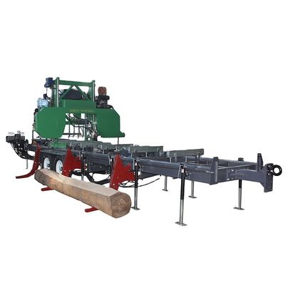Machine à scie à tronc à tige automatique pour le traitement du bois lourd