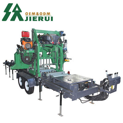 Machine à scier à bande de coupe automatique horizontale de 27 ch pour la coupe de bois dans les forêts