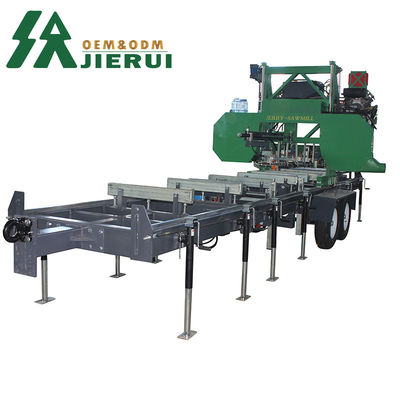 15KW Automatique Voleur horizontal de bois portable à bande Sauvetière portable pour le travail du bois