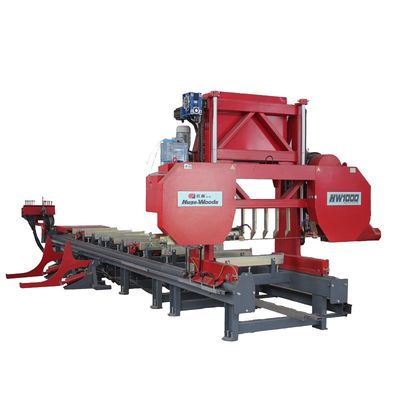 Largeur de travail maximale 2000 mm Moulin à scier portable pour machine de coupe de bois de haute précision