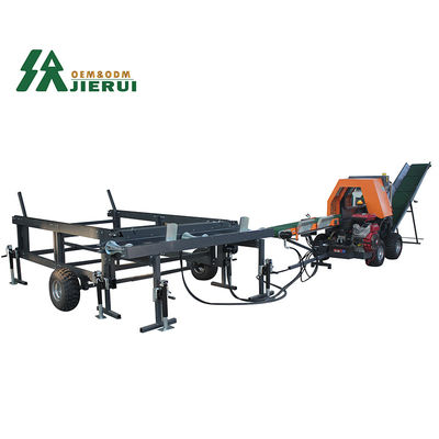 Accueil Traiteur de bois de chauffage JIERUI CE homologué Splitter horizontal rapide avec tronçonneuse