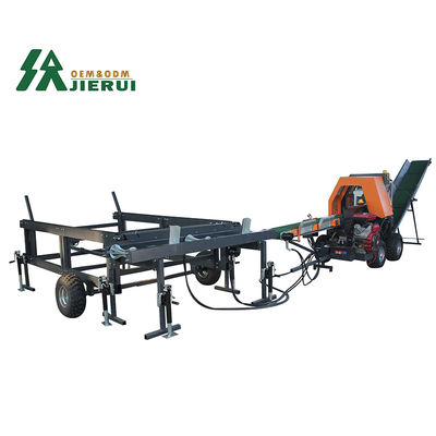 Accueil Traiteur de bois de chauffage JIERUI CE homologué Splitter horizontal rapide avec tronçonneuse