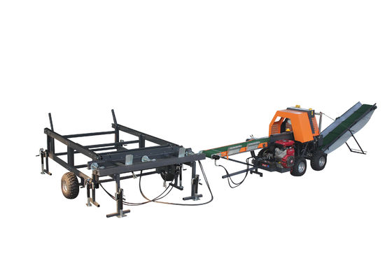 Accueil Traiteur de bois de chauffage JIERUI CE homologué Splitter horizontal rapide avec tronçonneuse